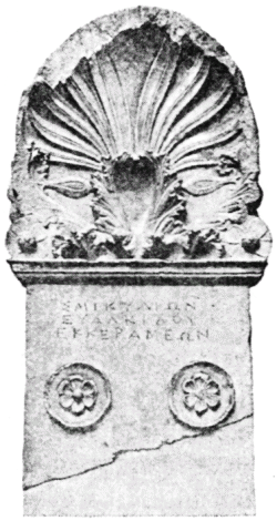 Fig. 24.--Sepulchral stelÃ¨ of Smikylion, No. 599.