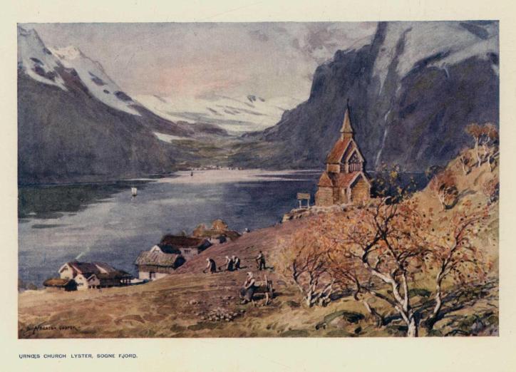 UrnÃ¦s church, Lyster, Sogne Fjord