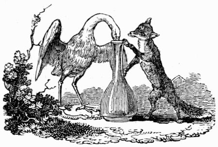 THE FOX AND THE STORK. THE FOX AND THE STORK.
