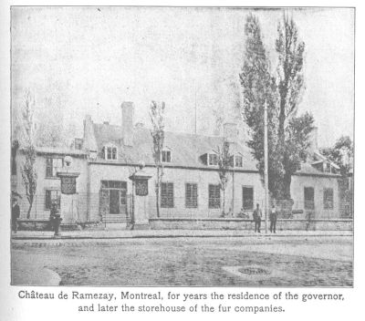 ChÃ¢teau de Ramezay, Montreal, for years the residence o