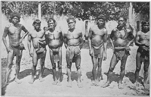 Group of prominent men, Bontoc pueblo.