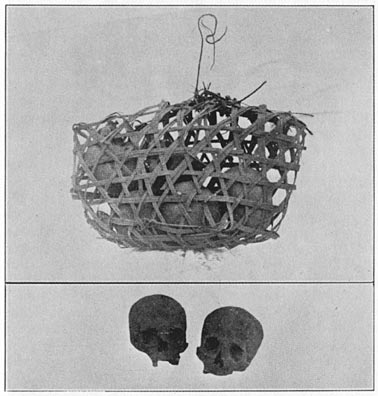 Soot-blackened human skulls from ato Sigichan