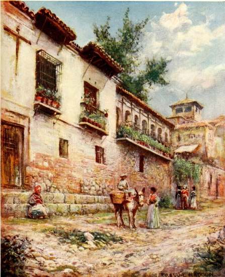 GRANADA—OLD HOUSES, CUESTA DEL PESCADO