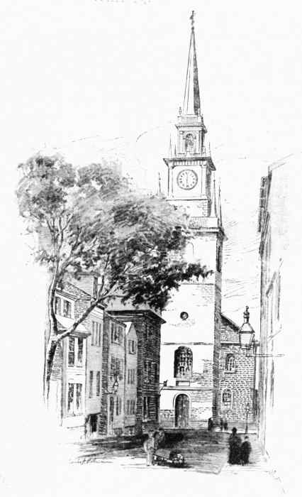 The Old North Church
 (From which Paul Revere's signals were displayed.)