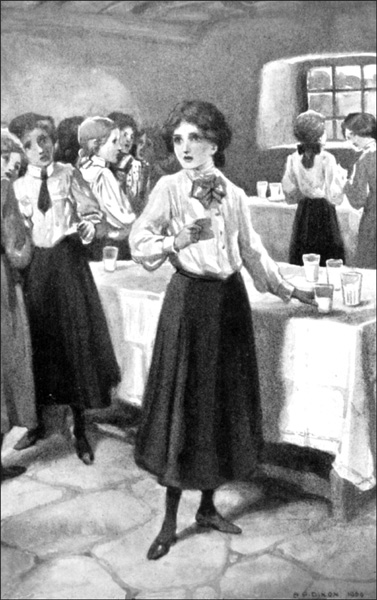 "GIRLS," SHE CRIED, "SURELY YOU CAN'T SUSPECT ME OF
OWNING THAT WRETCHED CRIB"