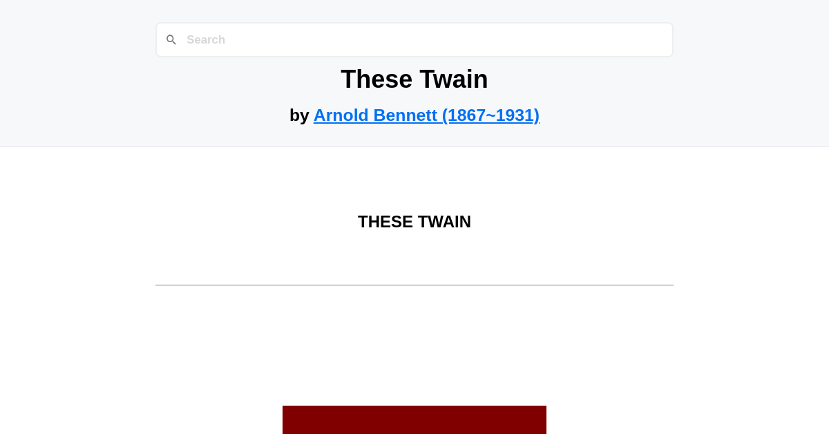 These Twain