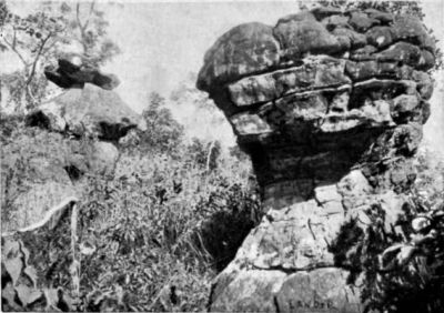 Strange Formation of Volcanic Rock.