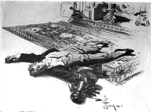 Mortmain .Â .Â . lay motionless on the floor.