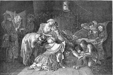 JEAN CALAS TAKING LEAVE OF HIS FAMILY.

(From the Painting by D. Chodswiecke, 1768.)