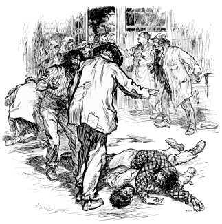 “FOUND AN ITALIAN ... LYING ACROSS HARRINGTON’S BODY” (p.
169).