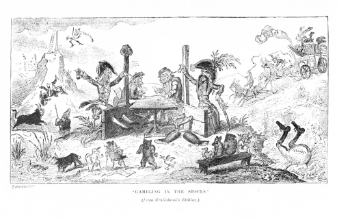“GAMBLING IN THE STOCKS.”

(From Cruikshank’s Etching.)