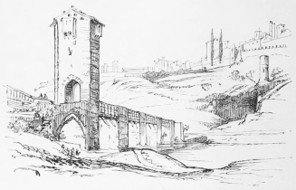 THE MEDIÃVAL BRIDGE, NARNI.