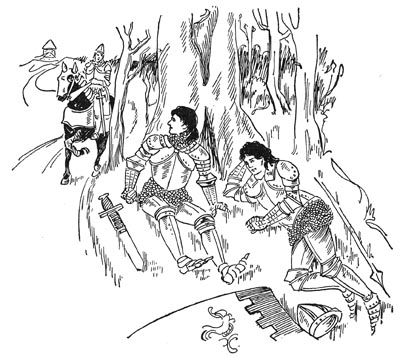 TWO STRANGE KNIGHTS.