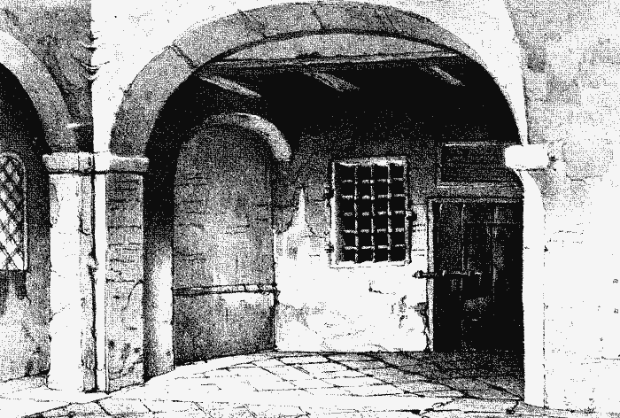The Prison Called Tasso's Cell, in the Hospital of
Santa Anna, at Ferrara.