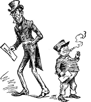 THE MESSENGER-BOYS MADE MORE OUT OF IT THAN THE
STOCKHOLDERS.