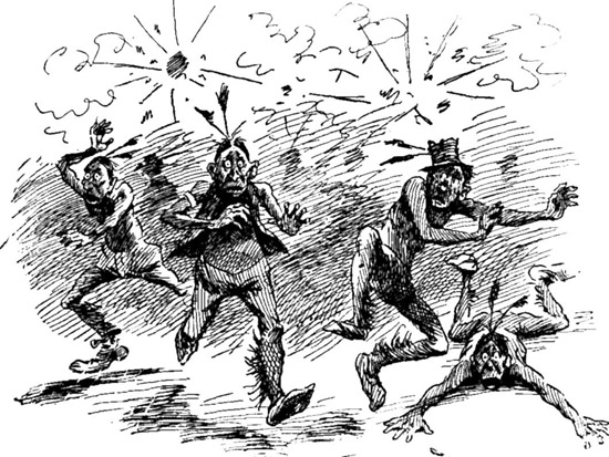 WENT HOME BEFORE THE EXERCISES WERE MORE THAN HALF
THROUGH.