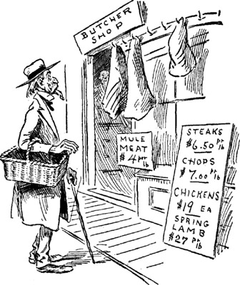 PRICE OF LIVING RUNNING UP TO EIGHT HUNDRED AND NINE
HUNDRED DOLLARS PER DAY.