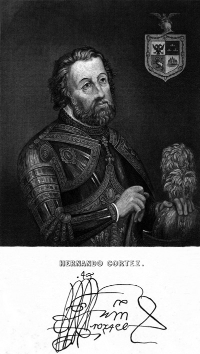 Hernando CortÃ©z and signature