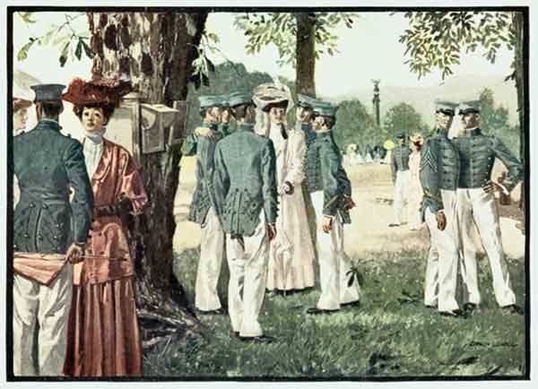 I found myself chatting away with those cadets as
if I had grown up with them