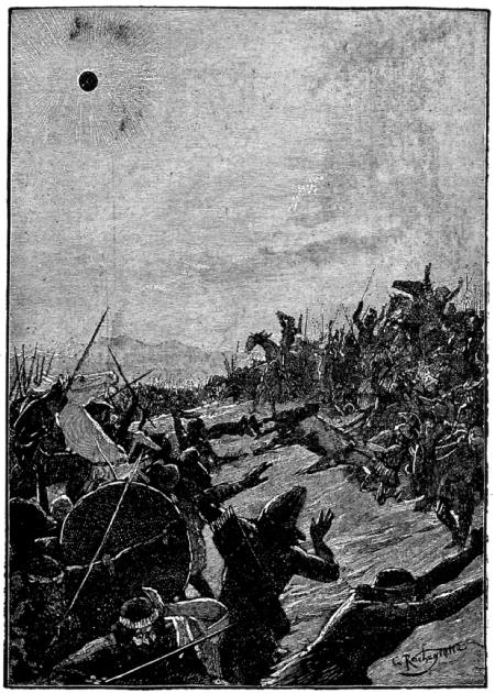 Fig. 75.—Battle between the Medes and Lydians arrested
by an Eclipse of the Sun.
