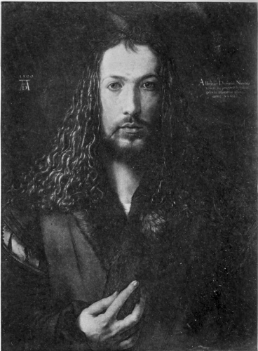 Portrait of Albert Durer by himself, from the painting
at Munich.