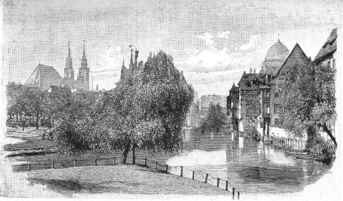 ST. LORENZKIRCHE, FROM THE RIVER