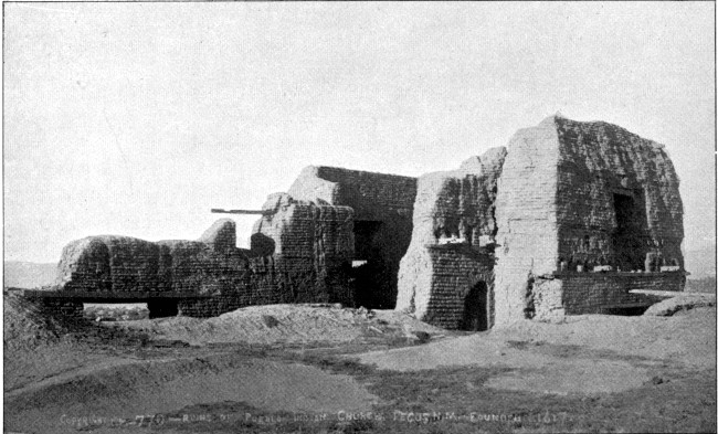 RUINS OF CHURCH AT PECOS.

See page 161.