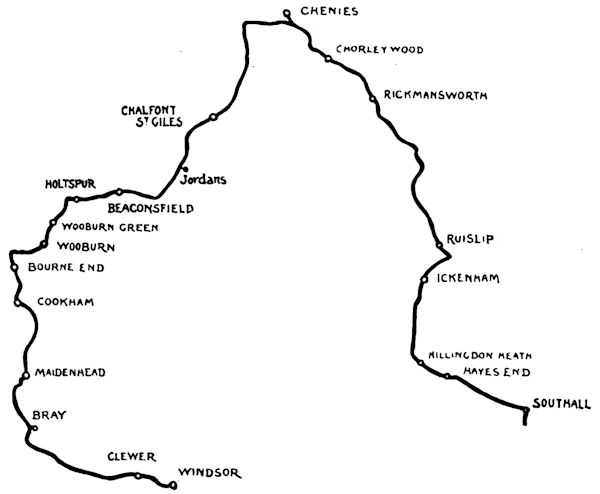 Map—WINDSOR to SOUTHALL