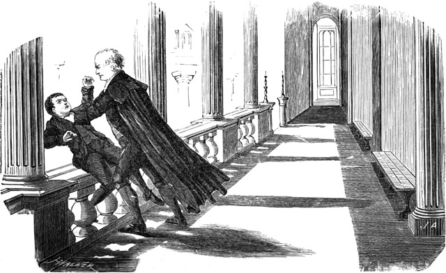 Demon! degenerate dog! where hast thou been walking
to and fro on the earth?