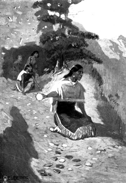 "Then slowly they saw her raise her right hand, still
cautiously holding the little mirror"