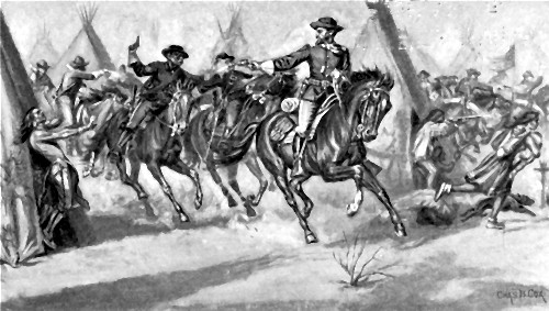 "Look out! Don't harm the women."

Page 431.