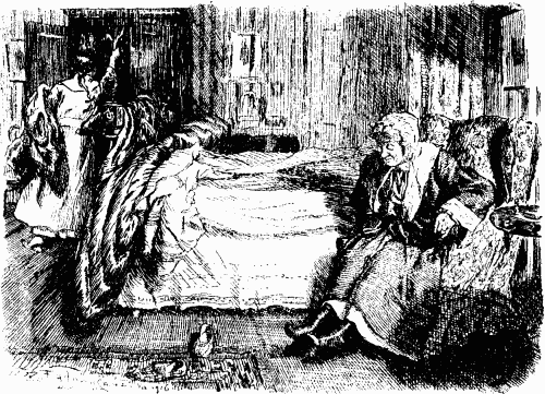 GRANNIE (dragged out of bed at 1.30 a.m., and being hurriedly dressed as
the bombs begin to fall)