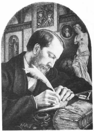 Image unavailable: CLARENCE C. COOK
AT THE AGE OF 36
FROM A PEN-AND-INK DRAWING MADE IN 1864 BY THOMAS C. FARRAR, PUPIL OF
JOHN RUSKIN