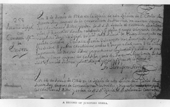 A Record of JunÃ­pero Serra.