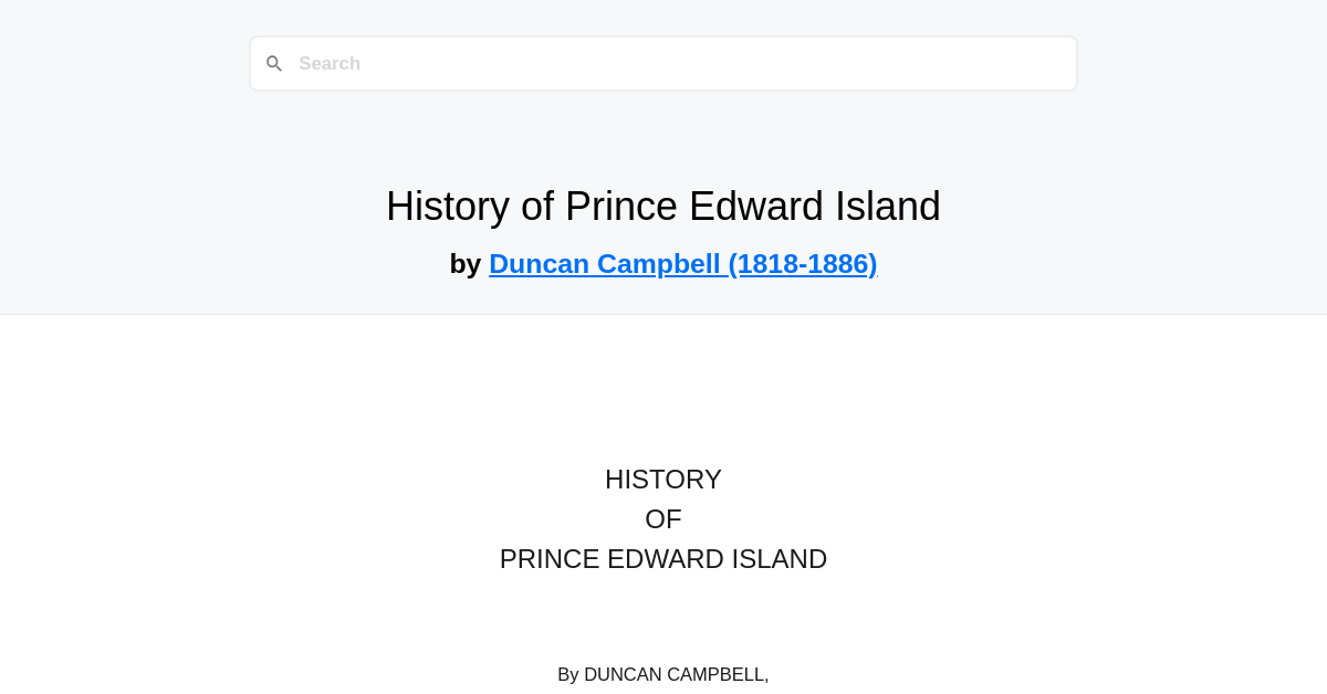 History Of Prince Edward Island