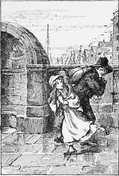 The flight over London Bridge.—Page 349.