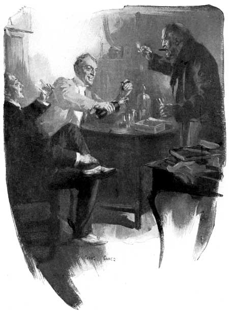 He kept us laughing in his study until the chapel bells
rang him out.