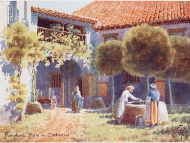 PAMPLONA

A Patio near the Cathedral.