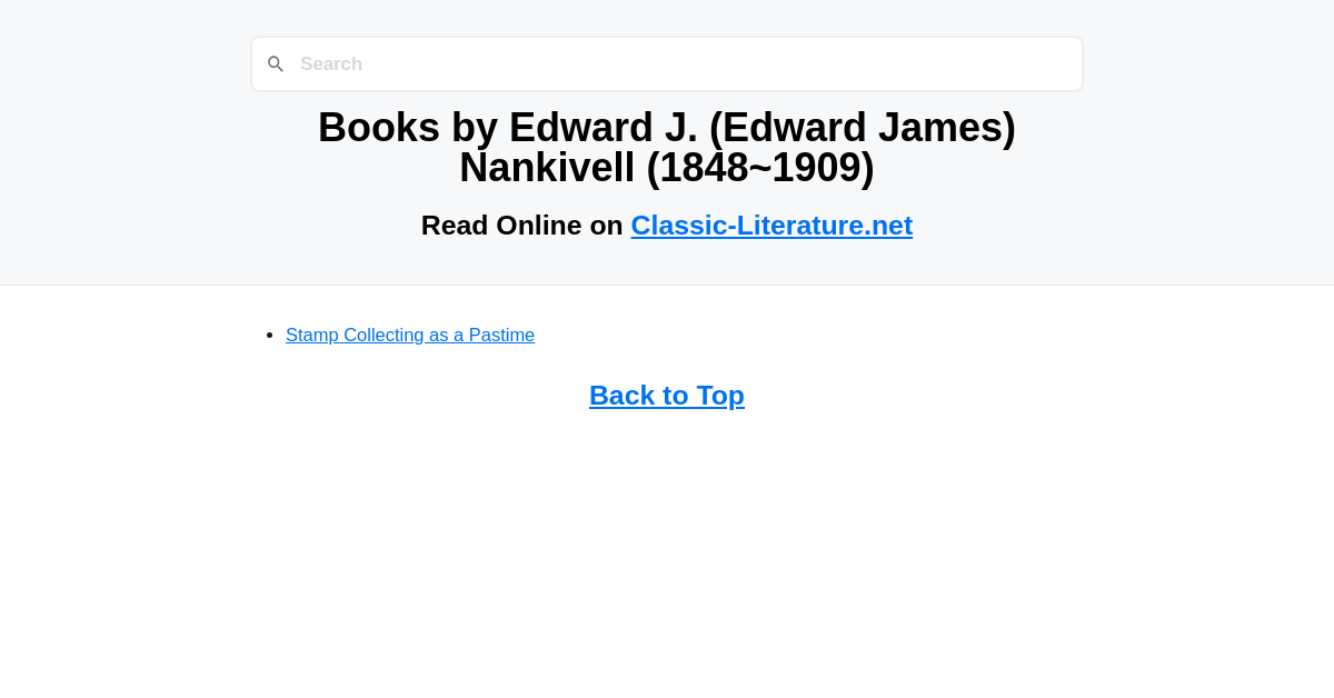 Books by Edward J. (Edward James) Nankivell (1848-1909)