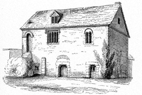 Thirteenth Century Manor House, Boothby Pagnell,
Lincolnshire. (Turner, <i>Domestic Architecture in England</i>.)