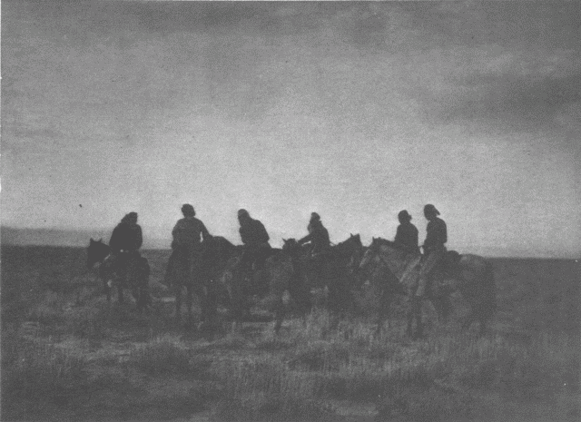 Evening in the Desert - Navaho Illustration: Evening in the Desert - Navaho