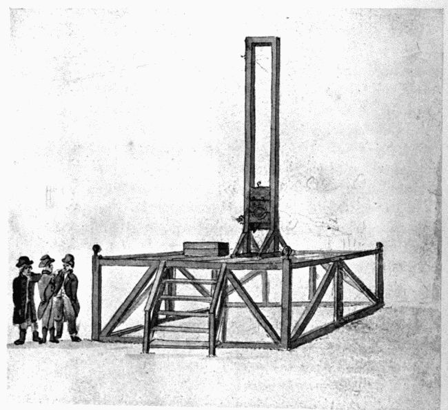 THE GUILLOTINE AT CHALON-SUR-SAÃNE.

To face p. 43.