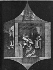 In the StÃ¤del Gallery at Frankfort.

A Panel by Carlo Crivelli (b)