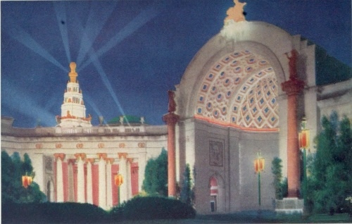 Night Illumination—Niche in the Court of the Four
Seasons.