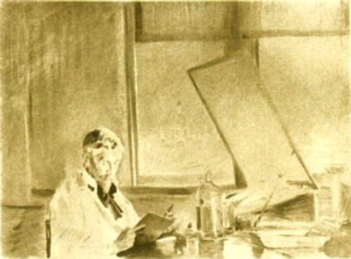 Painting by J. McLure Hamilton
"J—."