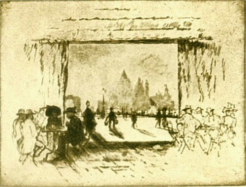 Etching by Joseph Pennell
THE CAFÉ ORIENTALE, VENICE