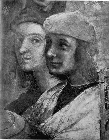 Alinari

Raphael and Sodoma

Fragment of School of Athens, in the Vatican—Raphael