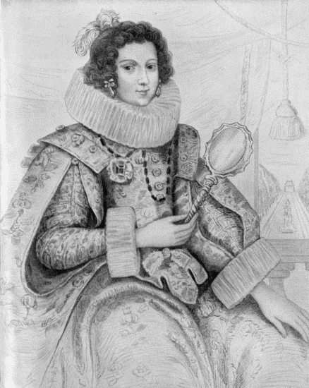 Margaret of Austria, Duchess of Parma, 1586

From an old engraving