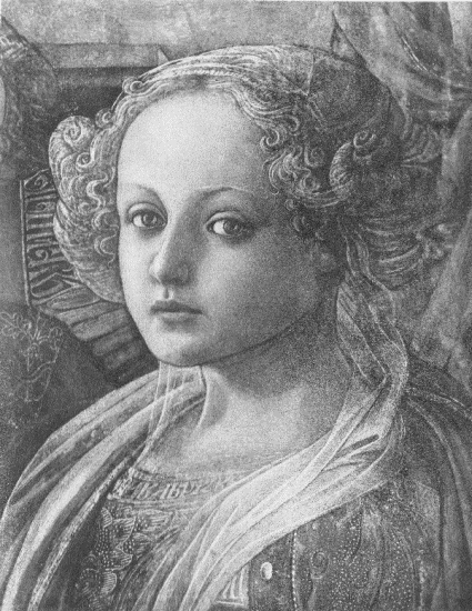 Face of Young Girl in the Coronation of
the Virgin
By Fra Filippo Lippi Permission of Alinari