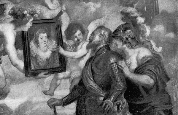 Neurdein

Henri IV. receiving the portrait of Marie de Medici

P. P. Rubens

From the series of paintings ordered by her for the Palace of the
Luxembourg